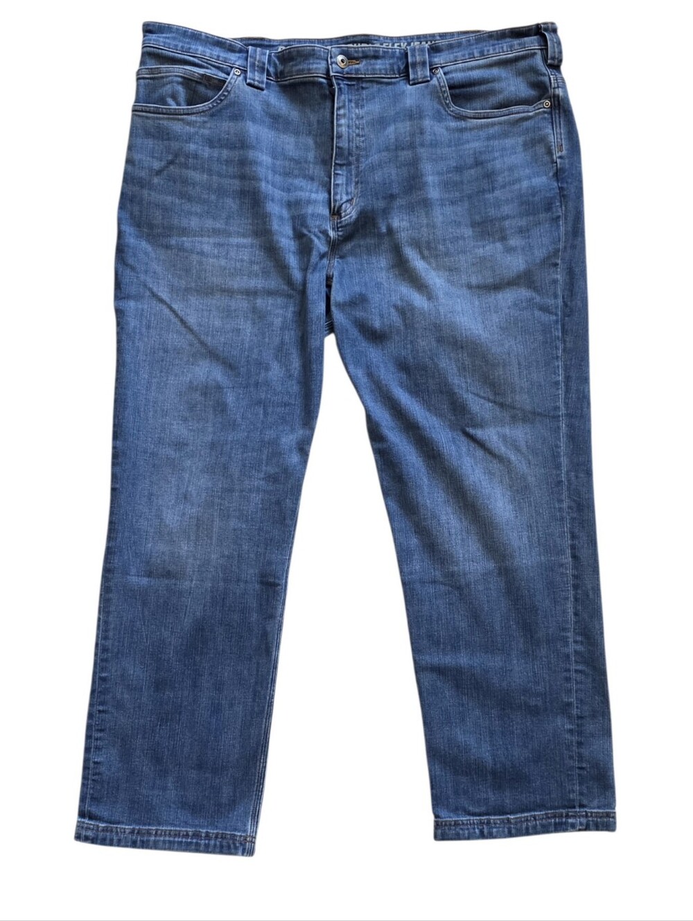 Duluth Trading 42 x 30 Ballroom Double Flex Relaxed Fit Blue Denim Jeans 2/2
